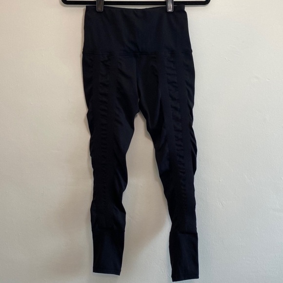 Sweetflexx Legging Womens 6 Pants High Resistance 4 Panels Black Pocketless Soft - Picture 2 of 9